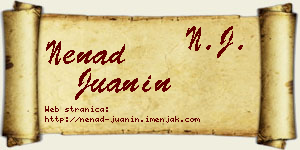 Nenad Juanin vizit kartica